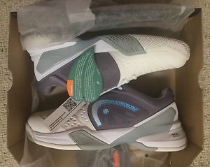 NIB/NWT HEAD Revolt Pro Tennis Shoes, White/Cyan Blue, Womens 8