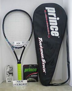 Prince Longbody Morph Beam Thunderstick 115 Tennis Racquet 4 1/8-NEW STRINGS+EXC