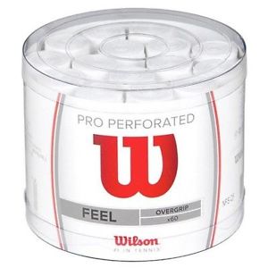 2 Tambores Wilson Pro Blancos Perforados Overgrips.Tambor de 60x2