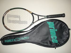 PRINCE TT TRIPLE THREAT GRAPHITE MIDSIZE 95  TENNIS RACQUET 4 5/8