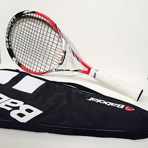 Wilson Steam 105S Tennis Racket 4 3/8 Grip w/ Babolat Carry Case