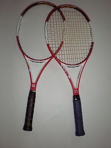 2 WILSON ncode six-one 16X18 tennis racquets