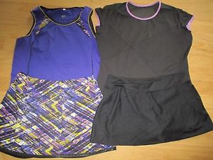 LOT MIX & MATCH MATCHING TAIL TENNIS OUTFIT FILA SKIRT & BOLLE TOP XXL   2XL