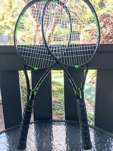 TWO Volkl Organix 7 310g Tennis Racquet Used 4 3/8
