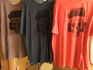 Nike Men's Tennis Dri-fit McEnroe Legends Never Die T-shirts 2 XL - Lot Of 3