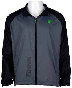 Prince Chaqueta jr warmup b gris/negro
