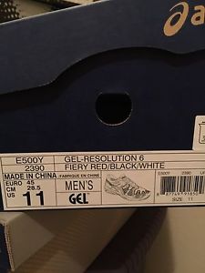 New Men's Asics Gel Resolution 6 Size 11