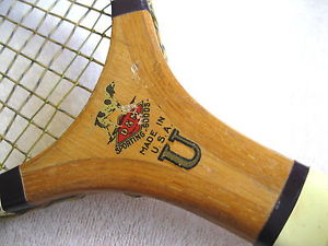 Vintage Bulbous Grip Draper & Maynard Wood Tennis Racket