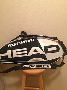 Novak Djokovic Head Tour Team Combi  Tennis Bag White And Black And White