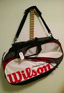 New Red and White XL Wilson Tennis / Athletic Tournament Bag