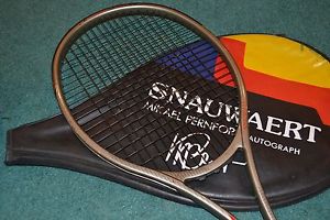 VTG 1980s SNAUWAERT MIKAEL PERNFORS AUTOGRAPH Tennis Racket