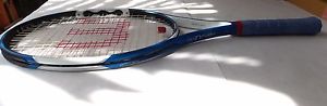 Wilson N Code N Fury OS Tennis Racquet Racket 4 3/8 - ORIGINAL  STRINGS NEW GRIP
