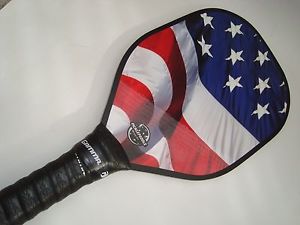 SUPER NEW PICKLEBALL PADDLE USA FLAG WAVE PICKLEPADDLE R1 GAMMA GRIP SOFT FEEL