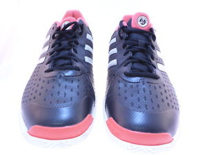 Adidas Men's Barricade Team 4 Tennis Shoes, Black/Red, Size 11.5 M US