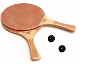 2 Original Israeli Beach Racquet Matkot Paddles TING-DONG + 2 BallS !!!
