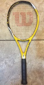 WILSON K Factor Slam Hybrid Tennis Racquet 105 sq in 4 1/2 grip w/ Case -Rare