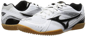 Mizuno Japan CROSSMATCH PLIO RX Table Tennis Shoes 81GA1630 Ping Pong White BK