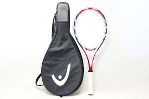 HEAD Microgel Tennis Racket Racquet 4 1/2 Grip Red×Black (w/soft case)