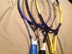 HEAD TENNIS RACQUETS 4 DIFFERENT RACQUETS.. TIs1 RADICAL AND PRO TOUR