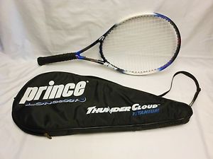 Prince Thunder Cloud Titanium Longbody Oversize Tennis Racket Size 4