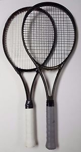 Prince Tennis Racquets Lot of 2. 4 1/2 Grip Used CTS Synergy DB 26 Precedence OS