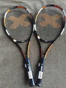 Pair Of Pacific BXT X Force Pro No. 1 Tennis Racquets
