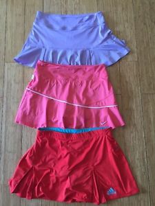 Lot 3Women's Nike Dri-Fit 1 Adidas Tennis Running Skirt/Skort/Shorts SZ S