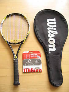 Wilson K-Factor Fierce FX 105 sq inch Tennis Racket 4 1/4 No 2 w/new string $149