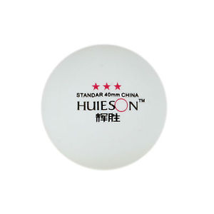 SANWEI Hueison 3 étoiles Balles de tennis de table 40mm blanc