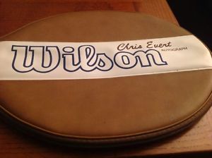 Vintage Wilson Wooden Tennis Racket Racquet Chris Evert Sleeve Wood Vinyl Cover!