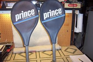 2 PRINCE POWER PRO 110 RACQUETS WITH COVERS