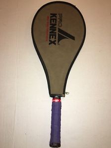 VINTAGE Pro Kennex Graphite Black Ace Midsize Tennis Racquet - Cowhide Grip