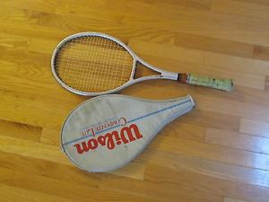 Wilson Composite Lite Graphite Midsize 4-3/8 tennis racket racquet with case