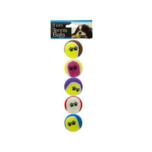 Bulk Buys OD934-4 Medium Size Dog Tennis Balls Set