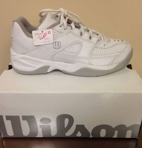 Prince T24 Women Tennis Shoes  White Silver & Grey - New- US 10