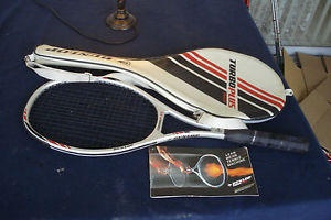 DUNLOP TURBO PLUS 89 sq in Graphite Fibers Tennis Racquet 4 1/2 w/Case