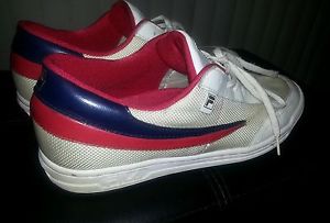 MEN'S FILA ORIGINAL TENNIS FIRST EDITION SZ 13  color RED WHITE AND BLUE