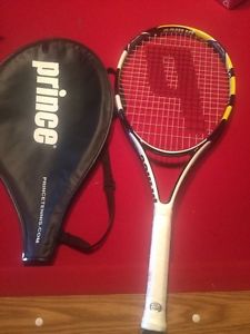Prince Fuse TI Tennis Racquet, 4 3/8 Grip yellow/black/white