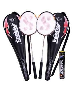 Silver's Kinetic Badminton Racquet (2 Racquet) + 1 Box Marvel