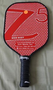 New Onix Sports Composite Z5 Widebody 8 oz Pickleball Paddle - Red Z-5