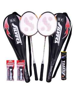 Silver's Kinetic Badminton Racquet (2 Racquet) + 1 Box Marvel  + 2 PVC