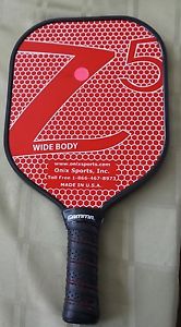 New Onix Sports Composite Z5 Widebody 8.4 oz Pickleball Paddle - Red Z-5
