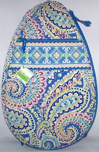 VERA BRADLEY TENNIS COVER TOTE CAPRI BLUE RACQUETBALL CARRIER RACKET RACQUET NEW