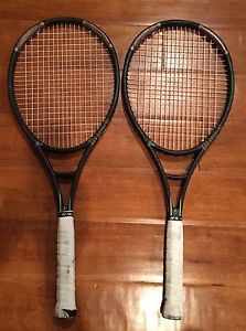 2 USED PRINCE TRIPLE THREAT GRAPHITE MIDSIZED TENNIS RACQUETS