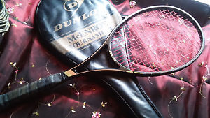 John McEnroe Tournament Dunlop Graphite/Ceramic Tennis Racket 4 1/2'' Free Ship!