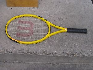 WILSON PRO STAFF 6.6 TENNIS RACKET 110 sq in YELLOW TITANIUM  4 3/8 Grip