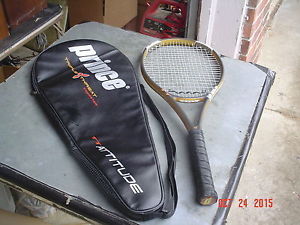 Prince Triple Threat Attitude MP Tennis Racquet w Full Cover 4 1/2