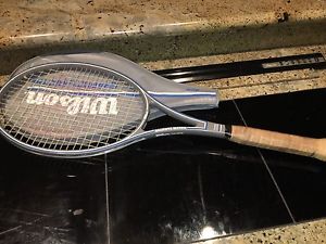 WILSON GRAPHITE MATRIX TENNIS RACKET WITH COVER -  GOOD CONDITION - MIDSIZE