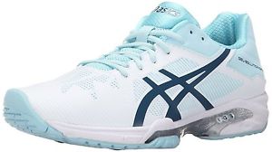 ASICS GEL Solution Speed 3 Women's Tennis Shoes - White/Blue - Reg $130