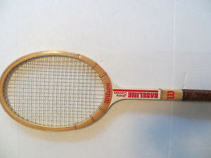 Wilson Jimmie Connors Baseline Racquet Good Condition Wood Classic Vintage